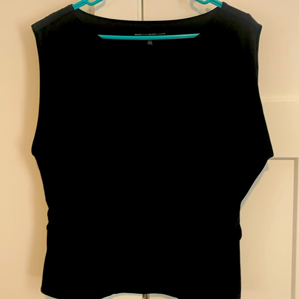 White House Black Market sleeveless black top